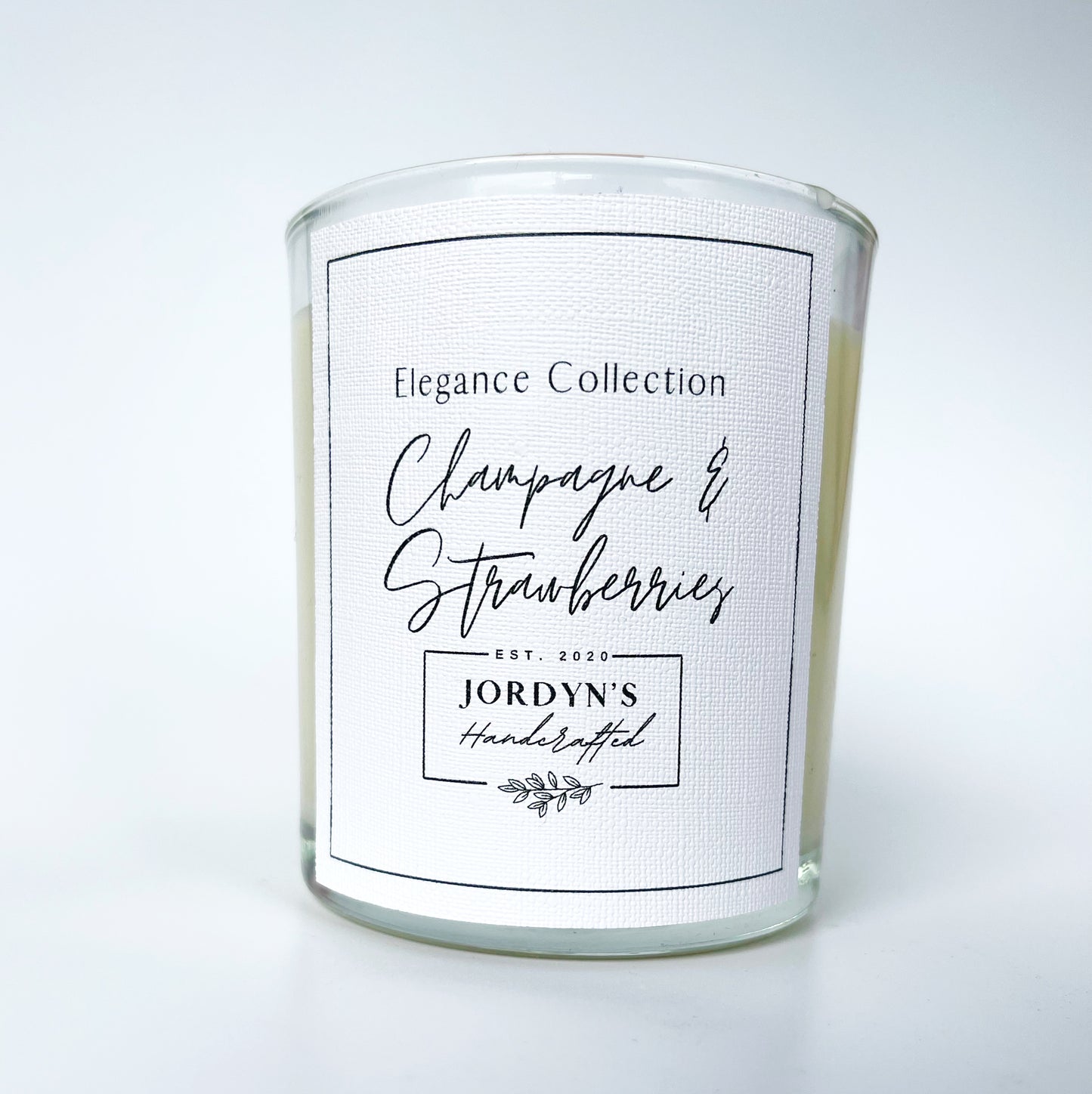 Elegance Soy Candle Champagne & Strawberries